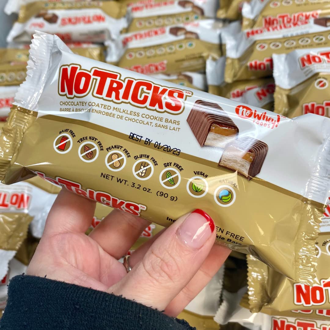 Gluten Free, Vegan, Nut Free   No Tricks  Caramel Cookie Bars (3 Pack) | All Natural | Allergy Friendly | Dairy Free, Peanut Fr