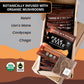 Peak State Mushroom Coffee - Medium Roast, Low Acid, Organic Whole Bean, 10 Single Serve Brew Bags, Dark Chocolate & Sweet G  Flavor