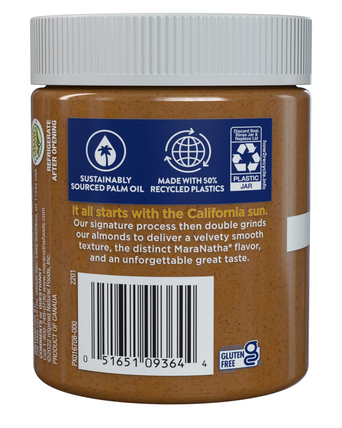 MaraNatha No Stir Creamy Roasted Caramel Almond Butter, 12oz (Pack of 2)