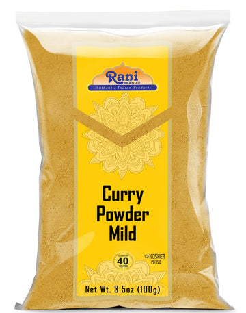 Rani Curry Powder Mild (10-Spice Authentic Indian Blend) 3.5Oz (100G) ~ All Natural | Salt-Free | No Chili Or Peppers | Vegan |