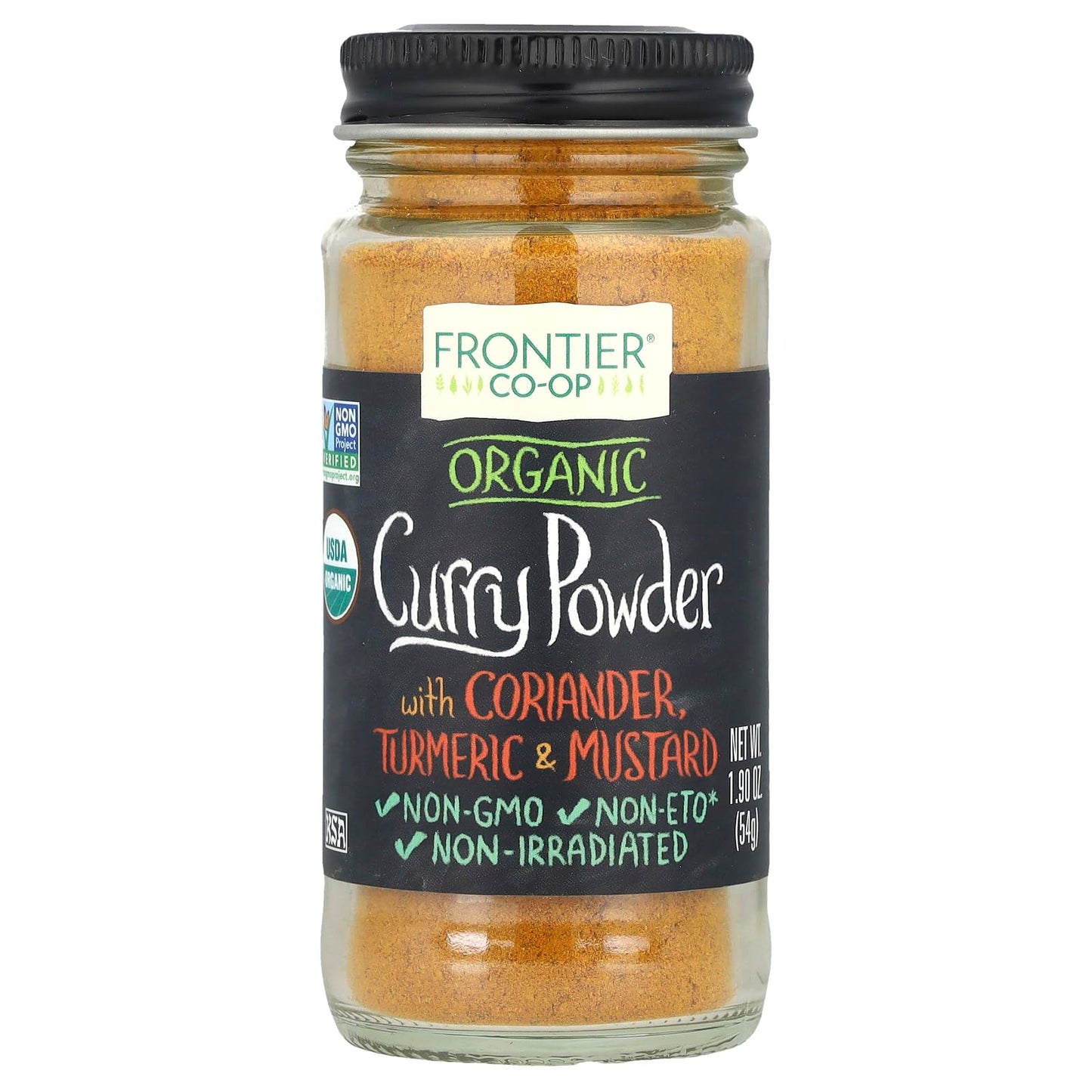Frontier Co-op Organic Curry Powder, With Coriander, Turmeric & Mustard, 1.9 oz (54 g)