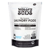 Mollys Suds Laundry Detergent Pods  Natural Detergent For Sensitive Skin  Ultra Concentrated And Stain Fighting  Unscented - 120