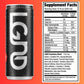 LGND Smart Energy Drink, Nootropic + Prebiotic, Spicy Ginger Flavor, 12 Fl Oz (Pack of 12), Black/Gold