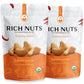 RICH NUTS Crunchy Curry Sprouted Cashews, Vegan, Paleo, Keto, Non-Roasted, 5 Oz Bag (2 Pack)
