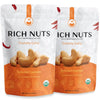 RICH NUTS Crunchy Curry Sprouted Cashews, Vegan, Paleo, Keto, Non-Roasted, 5 Oz Bag (2 Pack)