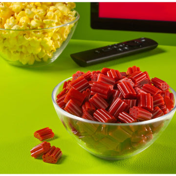 Bulk Cherry Flavored Licorice Bites 3 Pound Bag - Soft & Chewy Cherry Candy For Party Favors, Candy Buffets & Treats - Bulk Cand