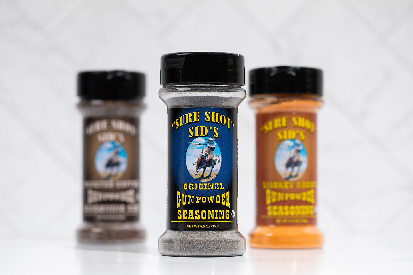Sure Shot Sids Gunpowder Seasoning - Famous Bbq Rub Powder Grill Seasoning For Beef, Steak Meat, All-Purpose Seasoning Blend Dry