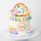 37 Pcs Unicorn Cake Topper, Unicorn Rainbow Cake Decorations With Rainbow Stars Unicorn Balls Happy Birthday Cake Decorations Fo