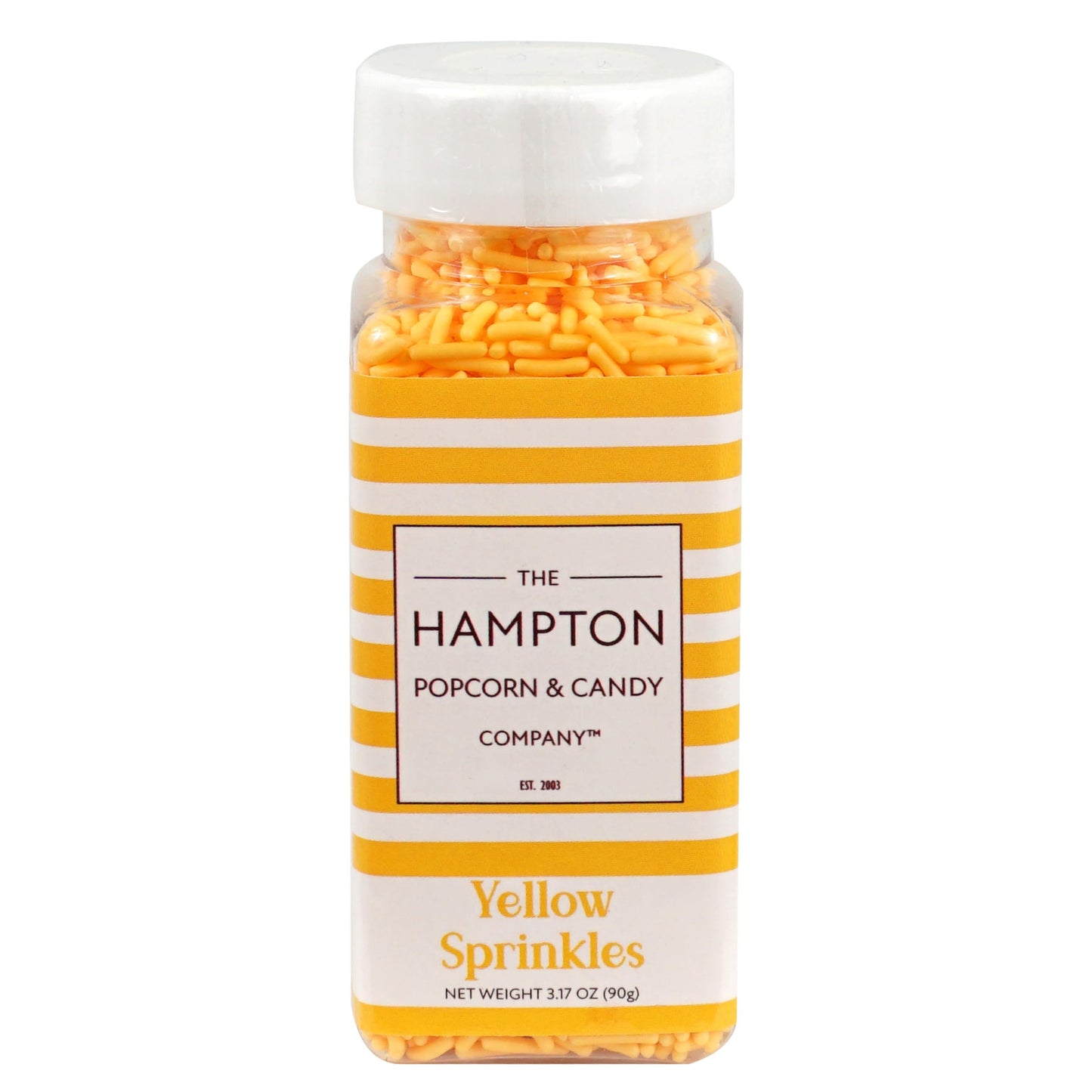 Yellow Sprinkles Jimmies 3.17 Oz, Sprinkles For Cake Decorating, Cake Sprinkles, Sprinkles For Baking, Ice Cream & More, The Ham