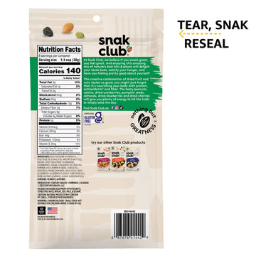 Snak Club Antioxidant Trail Mix, 8 Ounce (Pack of 6)
