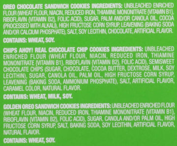 Oreo Chips Ahoy! And Cookies Assorted Variety Pack, 30 Count (Pack Of 4)