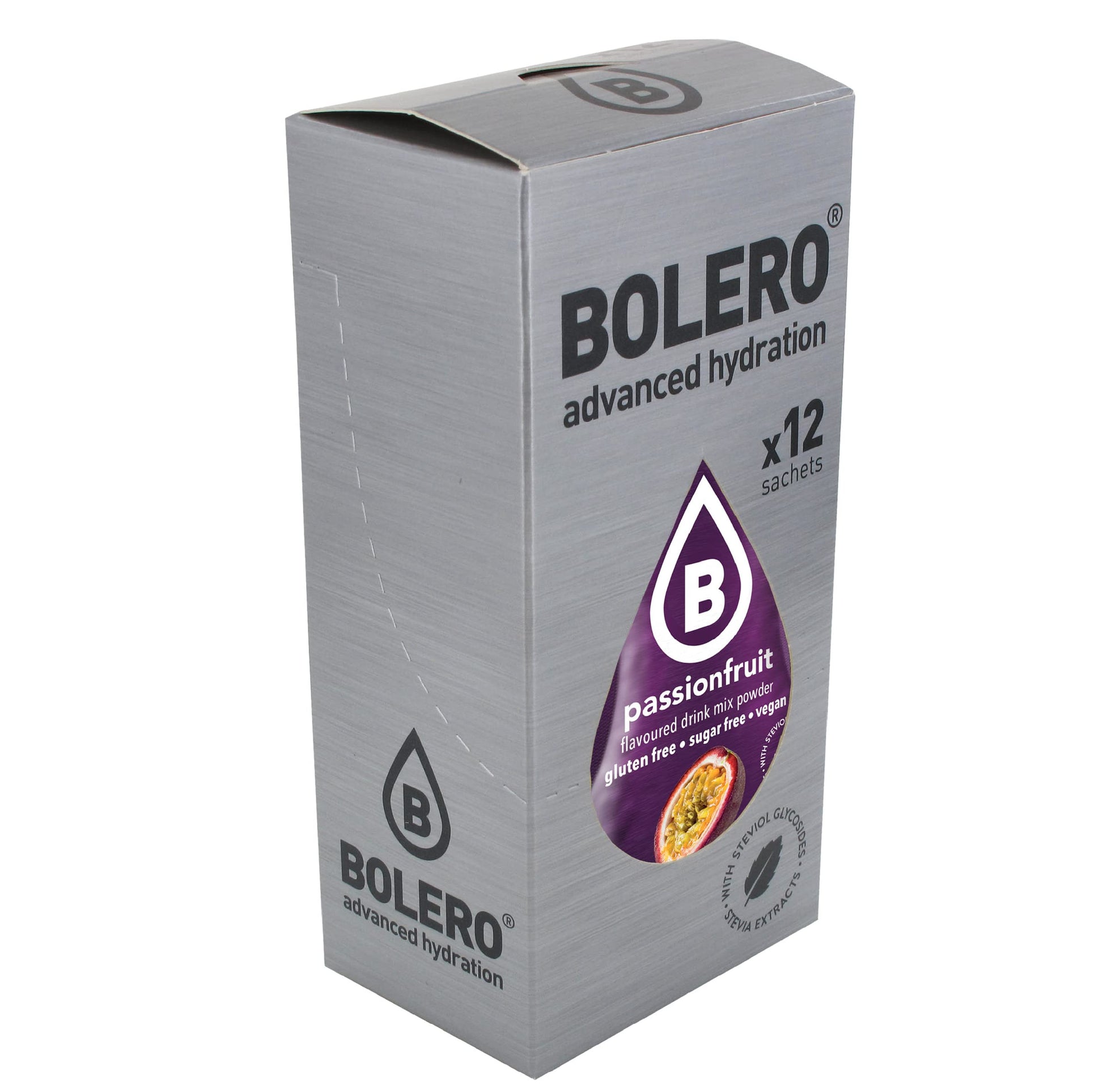 Bolero- Sugar Free Drink Mix Packets Passion Fruit Flavors | Powdered Flavored Water Packet | 36 Small Sachet On The Go Packets
