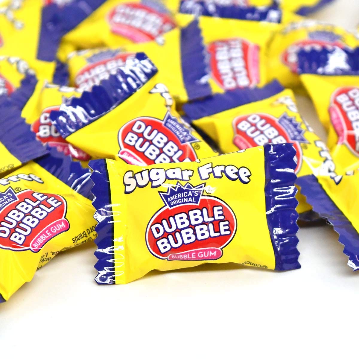 Tootsie Roll Sugar Free Dubble Bubble - Individually Wrapped Bubble Gum - Peanut Free, Gluten Free Chewing Gum - 3.5 oz. Bag (Pa