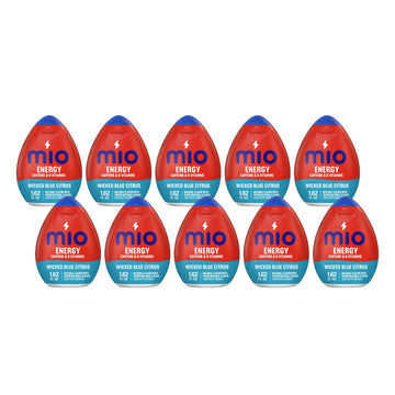 Mio Energy Liquid Water Enhancer, Wicked Blue Citrus, 1.62 Fl Oz, Pack of 10