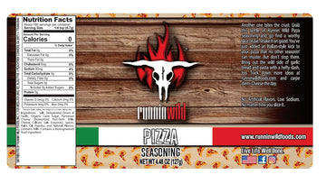 Gourmet Pizza Seasoning | Italian Seasoning Spice Blend | Low Sodium | No Artificial Flavors | Runnin Wild Foods, 4.48 Ounces