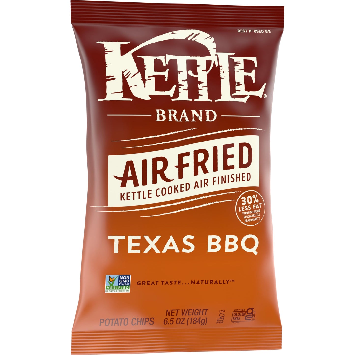 Kettle Brand Air Fried Texas Bbq Chips, 6.5 Oz Bag
