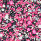 Sweets & Treats Boutique Minnie Mouse Sprinkles, Edible Cake Decorations, 4 oz, Pink and Black, Jimmies and Pearls