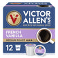 Victor Allens Coffee French Vanilla Single Serve Coffee Pods, 12 Count for Keurig, Brown