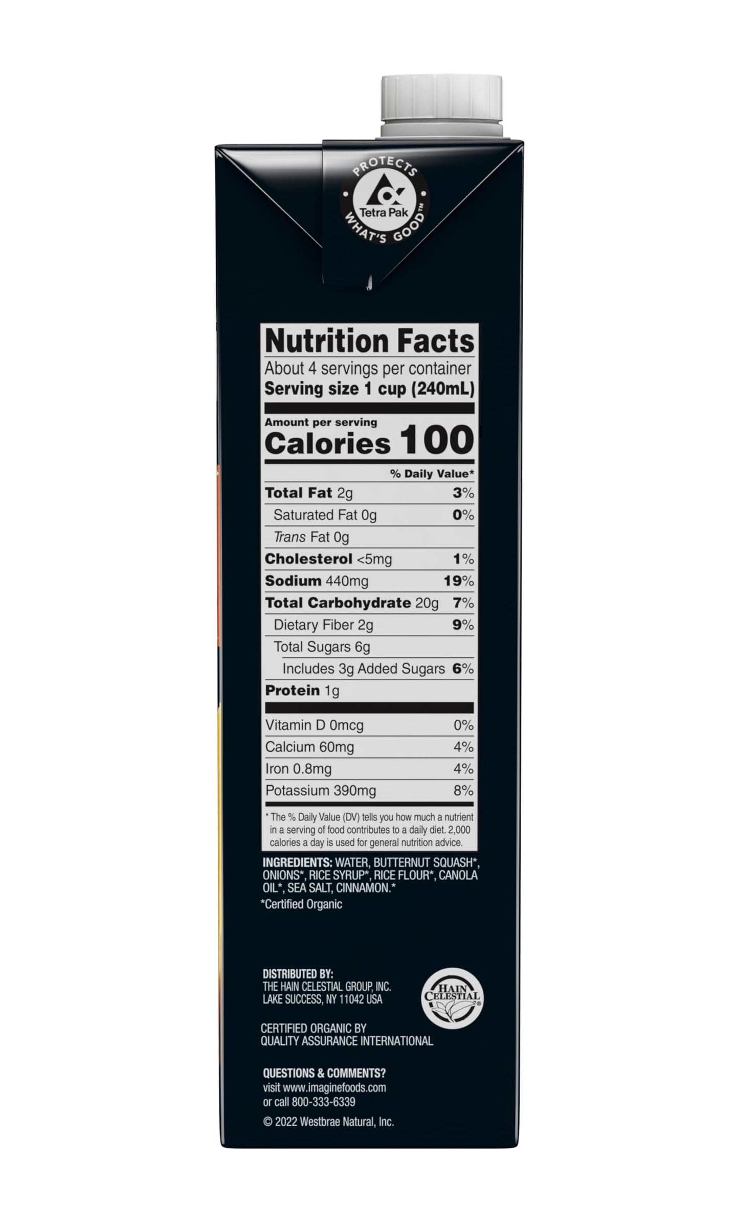 Imagine Organic Butternut Squash Creamy Soup, 32 Fl Oz, Pack of 6