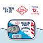 Beach Cliff Sardines in Water, 3.75 oz Can, Pack of 12 - Wild Caught, 12g Protein, Gluten Free, Keto Friendly