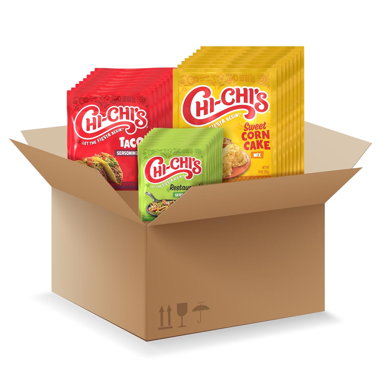 CHI-CHIS Taco Seasoning Variety Pack, 24 Count - Includes Taco, Restaurante, and Sweet Corn Cake Mixes, 3.14 oz Total