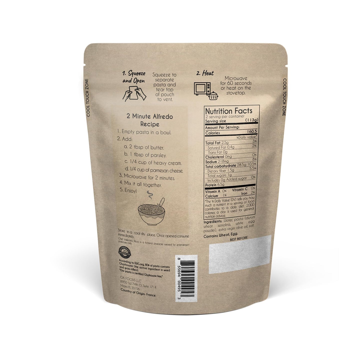 Greenfit Fusilli Pasta | Ready to Eat | Microwavable | 8 Ounce (Pack of 6) | Natural Ingredients