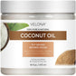 velona Coconut Oil 76 Degree 16 fl oz | 100% Pure and Natural Carrier Oil | in jar | Refined, Cold pressed | Skin, Face, Body, H