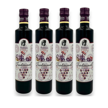 Ariston Balsamic Vinegar 500ml - Premium Traditional Modena, Sweet Taste, 4 Pack