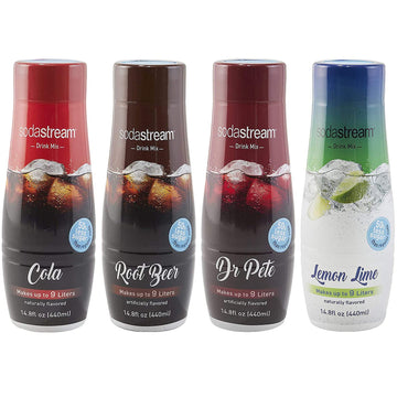 sodastream Flavors Original Variety Pack, 440ml, 4 Pack, 59.5 Fl Oz, Ecomm VP