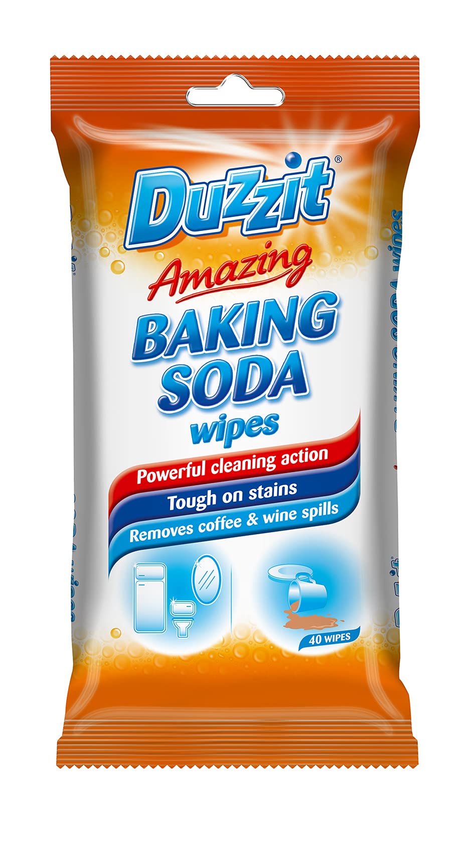 Duzzit, Amazing Baking SODA Wipes (Pack of 40)