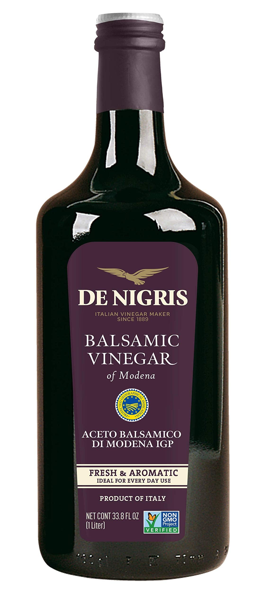 De Nigris White Eagle Balsamic Vinegar  Case of 6  33.8 FL oz. (6x33.8 FZ)
