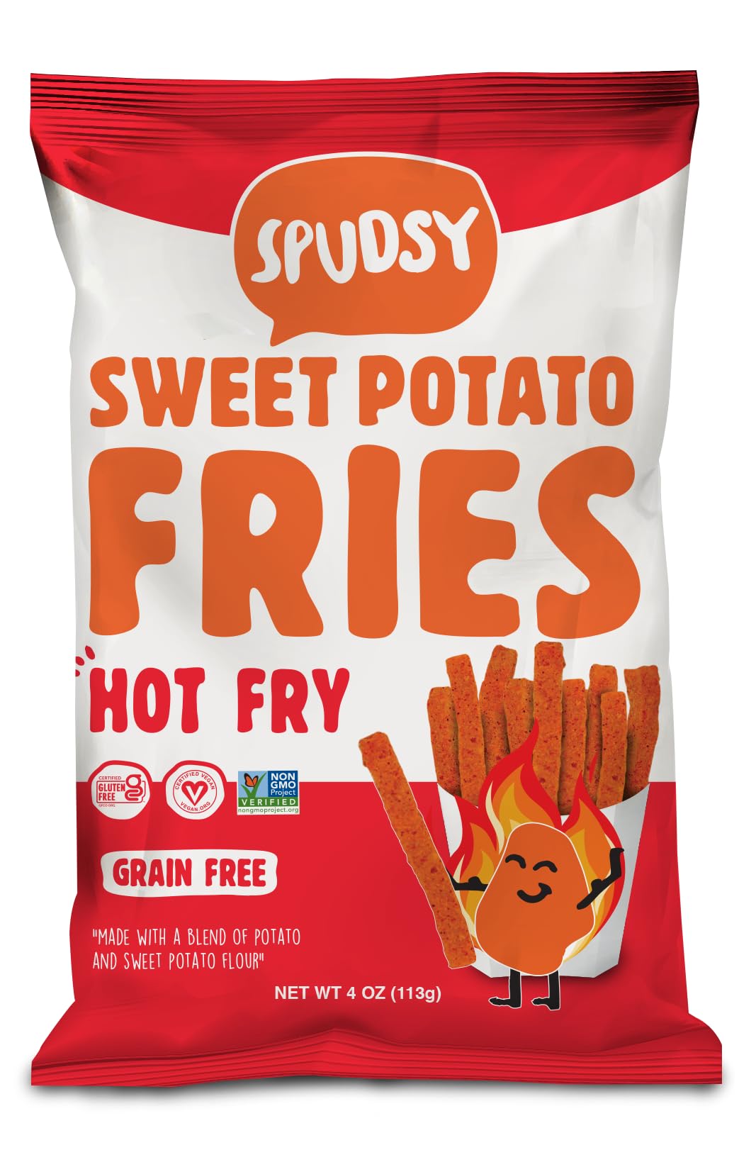 Spudsy Hot Sweet Potato Fries 4 Oz