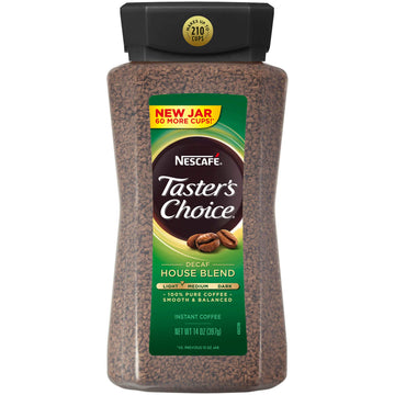 Nescafe Taster'S Choice House Blend Decaffeinated Instant Coffee, 14 Ounce