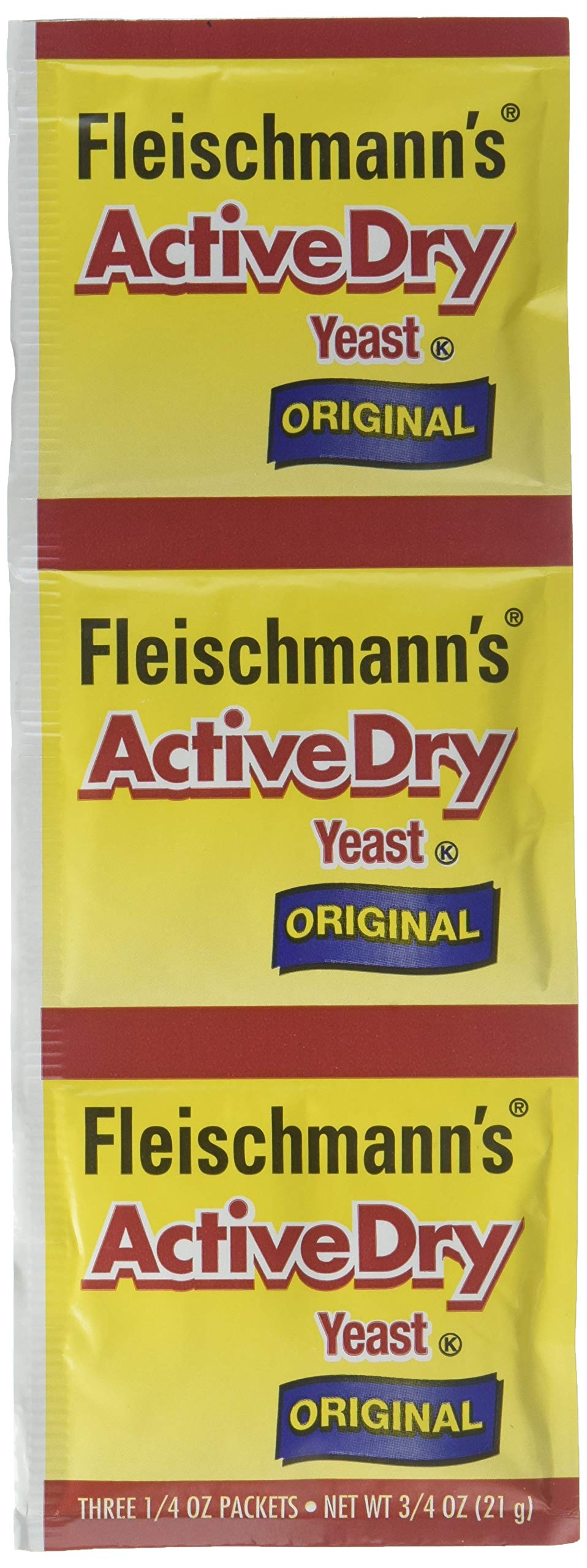 Fleischmann'S Active Dry Yeast,0.25 Ounce, 3 Count (Pack Of 2)