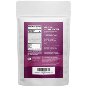 Judees Apple Cider Vinegar Powder - Gluten-Free, Keto-Friendly, 12 oz