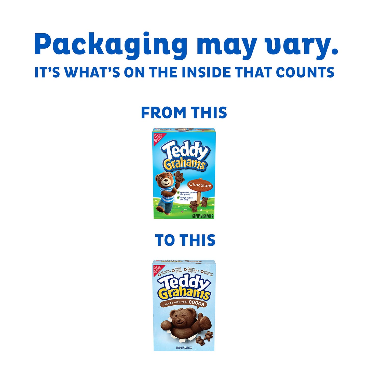 Teddy Grahams Chocolate Graham Snacks, 6 - 10 Oz Boxes