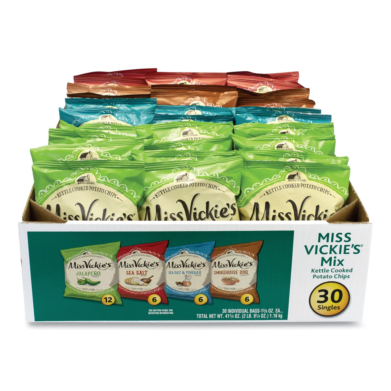 Miss Vickies Variety Mix Potato Chips (Net Wt 41.2 Oz),, ()