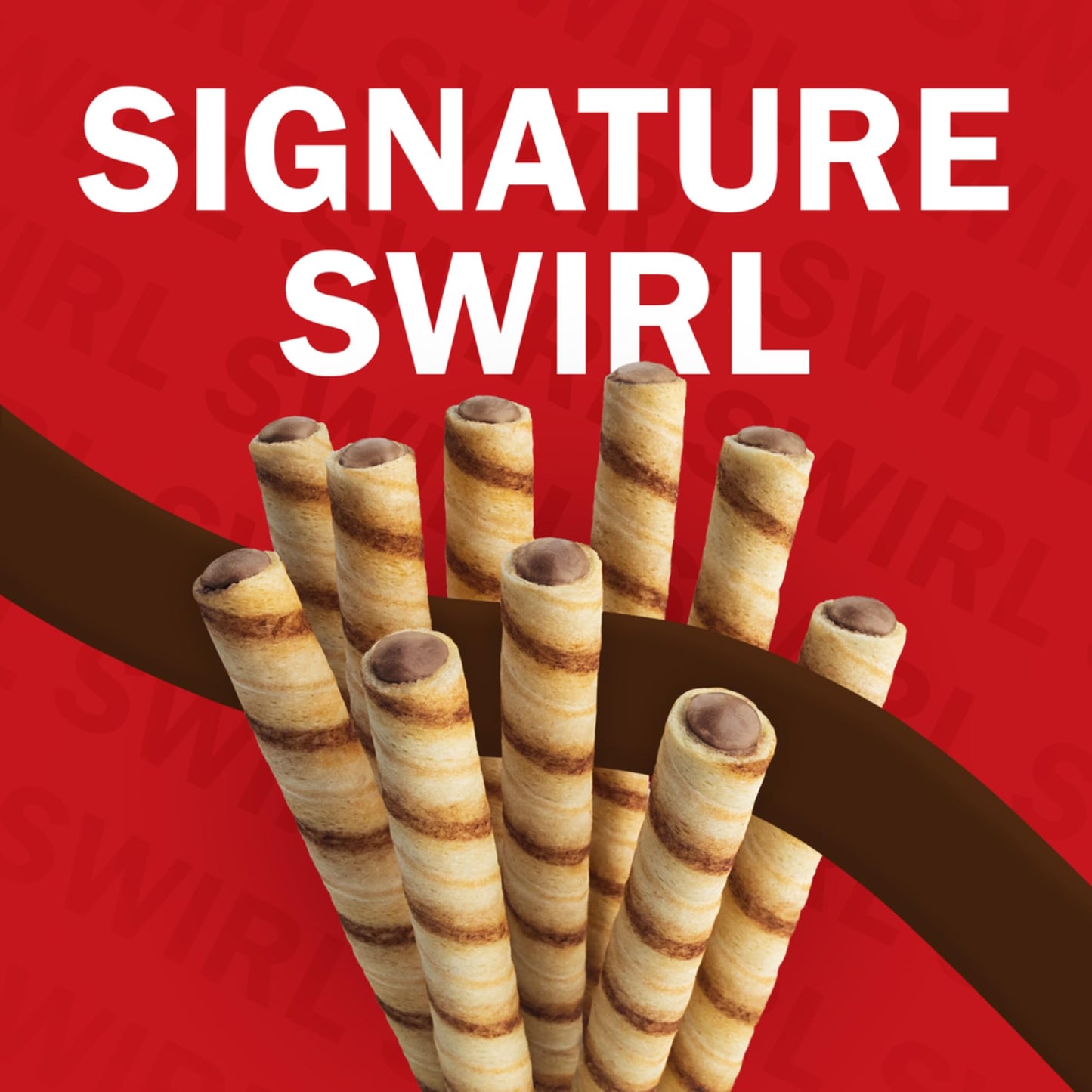 Pirouline Rolled Wafers - Chocolate Hazelnut Rolled Wafer Sticks - Original Signature Swirl Rolled Wafer Cookies - 14 oz 3 Pack
