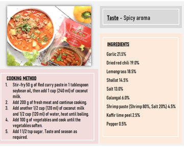 Mae Ploy Red Curry Paste, Authentic Thai Red Curry Paste For Thai Curries And Other Dishes, Aromatic Blend Of Herbs, Spices And