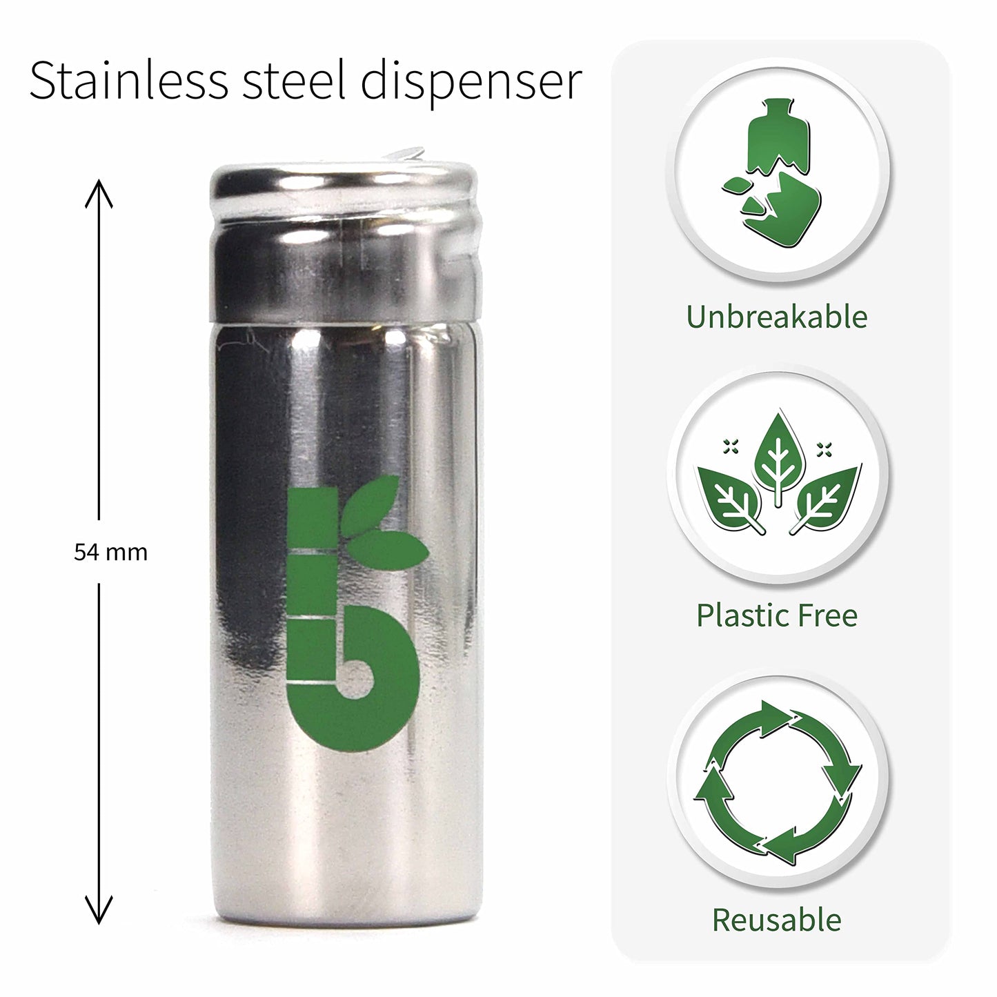 Vegan Dental Floss  Refillable Tooth Floss  Candelilla Wax  Plastic Free Dental Tape  Zero Waste Floss  Stainless Steel Dispense