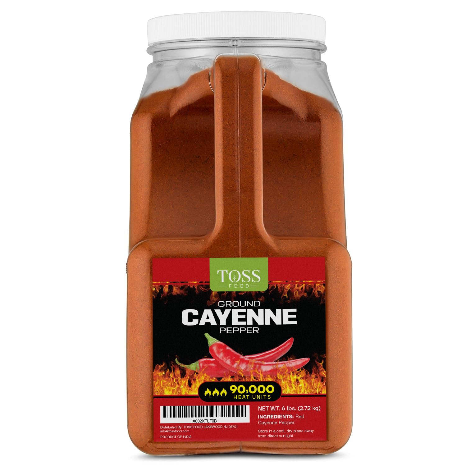 Extreme Hot Cayenne Pepper Powder Bulk 90,000 Heat Units 6 LB, Ground Cayenne Powder Hot Pepper Powder - Red Pepper Powder Spice