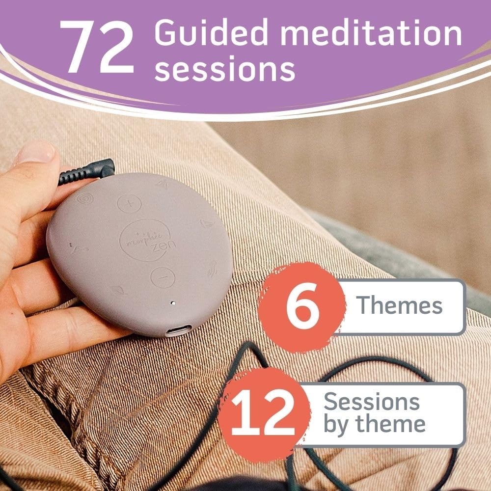 Morph   E Zen - Relaxing Meditation Pebble - Reduce Stress, Calm And Relax - 72 Relaxation Sessions, Nature Sounds And Relaxing