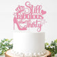 LINGBOOM Cake Topper Rose Gold Glitter Happy 30th Birthday Decoration High Heel Crown Model C-Fabulous at -P