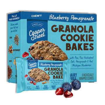 Cooper Street Cookies Chewy Granola Bakes Blueberry Pomegranate, 1 Ounce (36 Count)