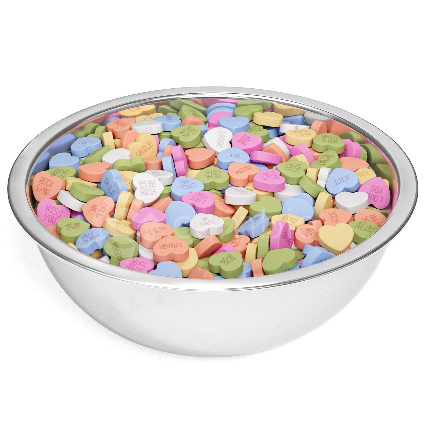 Small Conversation Hearts By Cambie | 2 Lbs Of Pastel Valentine'S Candy | Delicious Fruity & Mint Flavors In A Colorful Pastel D