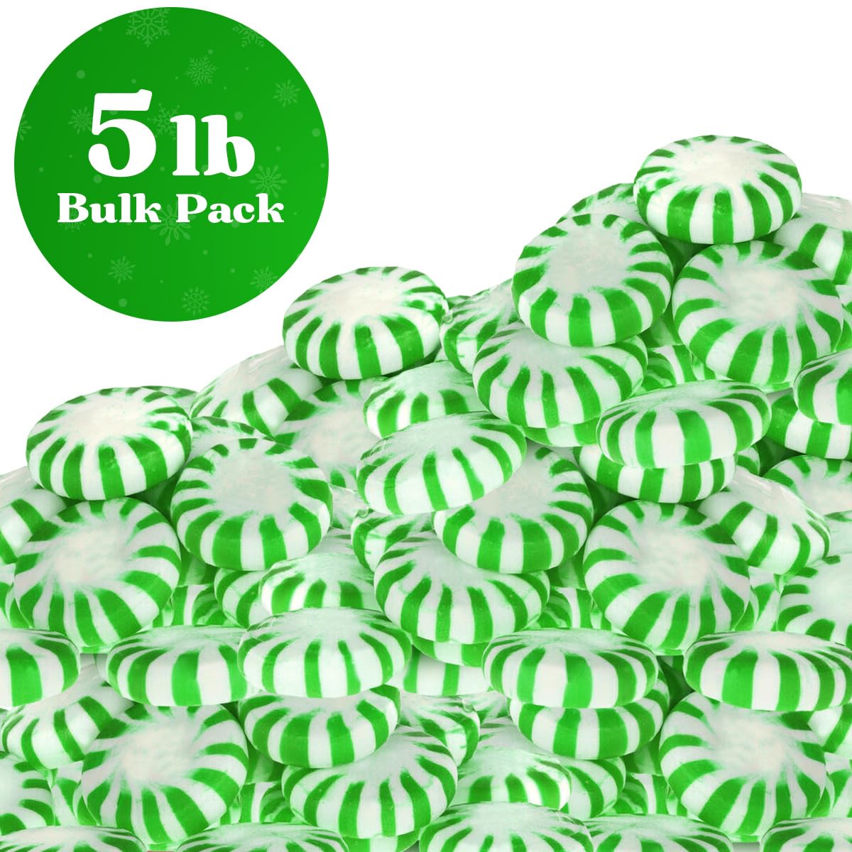 Starlight Spearmint Individually Wrapped, Starlight Mints Bulk Individually Wrapped Spearmint Candy for Office, Hard Candy Starl