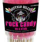 Buffalo Bills Cherry (Pink) Rock Candy On A Stick (12-Ct Cup Pink Rock Candy Crystal Sticks)