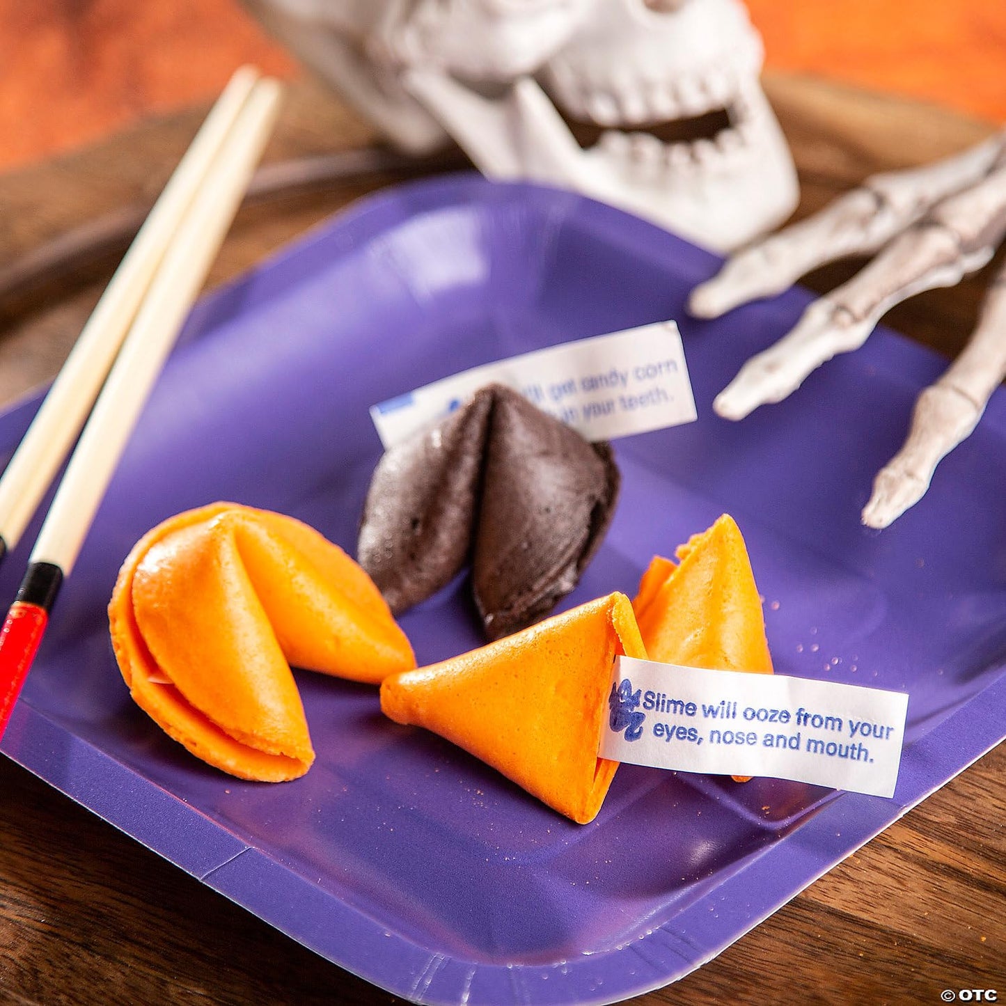 Fun Express Fortune Cookies Bulk - Elevate Your Halloween 50 Fortune Cookies Individually Wrapped Bulk - Unveil the Mysteries, C