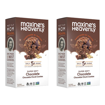 Maxines Heavenly Chocolate Chunk Cookies | Gluten Free Chocolate Chip Cookies Made with Oats and Sweetened with Coconut Sugar &