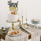 Rssta i Cake Topper - Legend Since 1960, Glitter Design, 65th Birthday Decoration, Black Gold